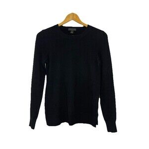 Saks Fifth Avenue Women's XSmall Cashmere Black Sweater FLAW